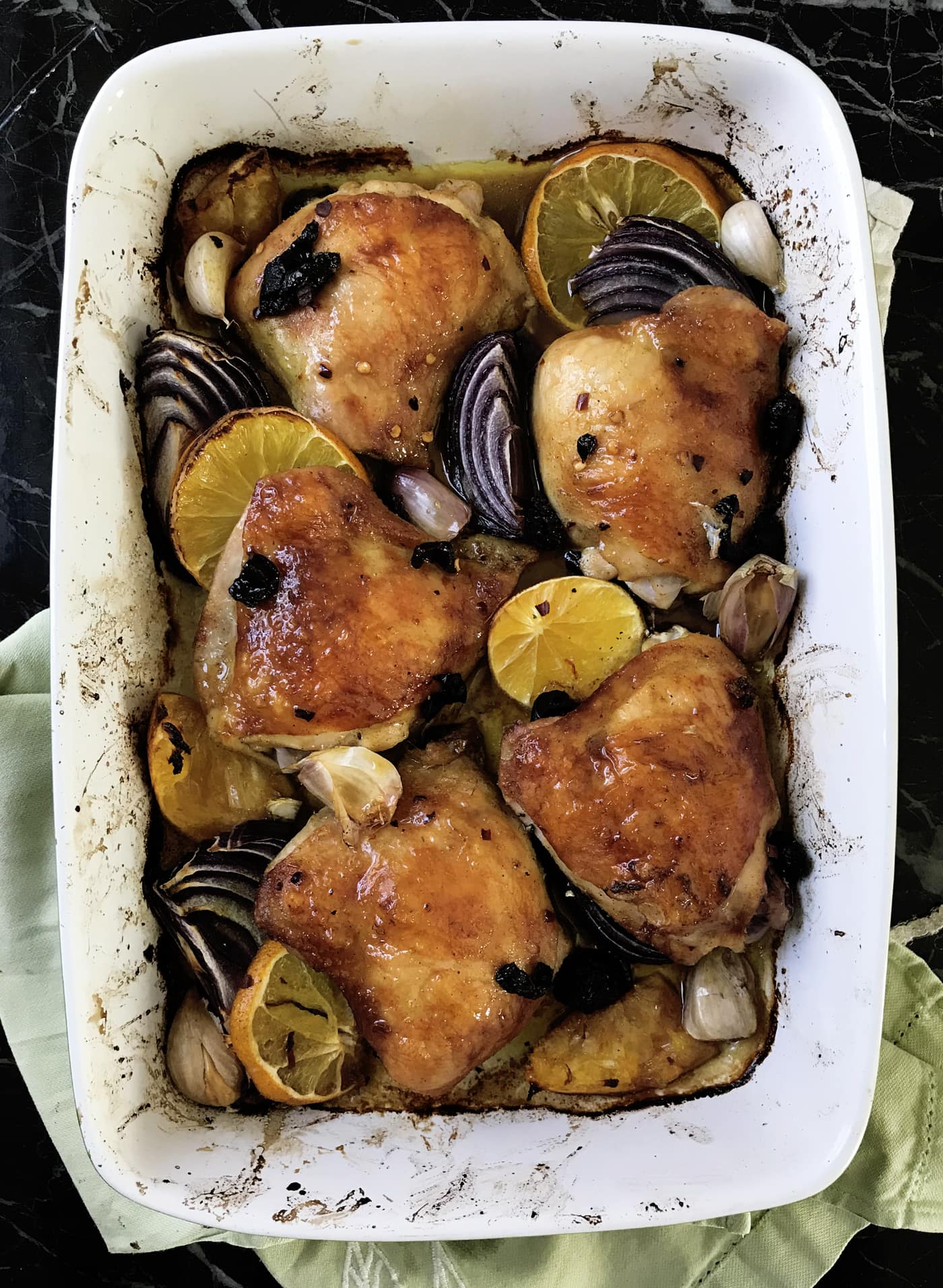 chicken thighs with moroccan olives