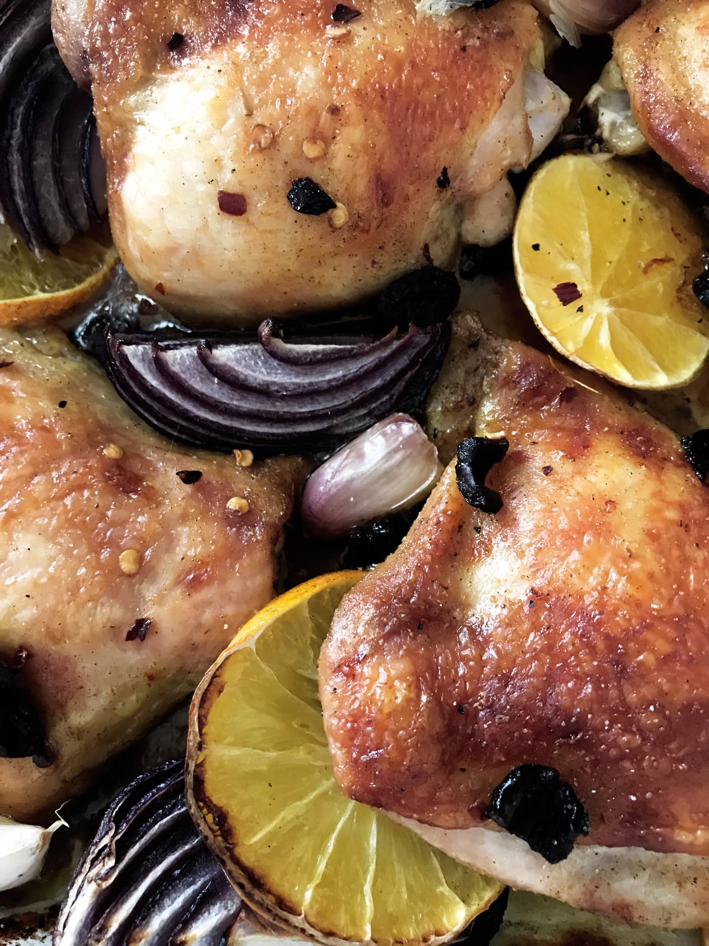 chicken thighs with moroccan olives