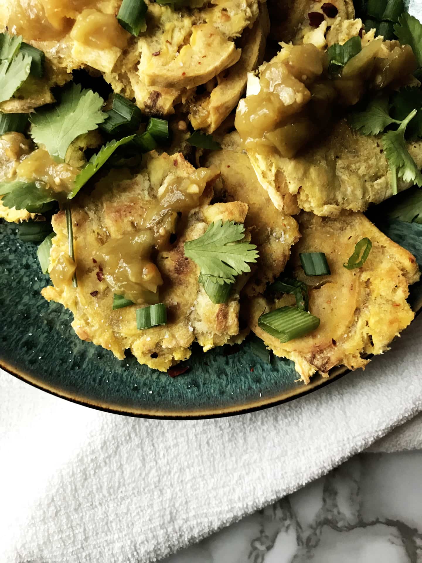 oven baked tostones