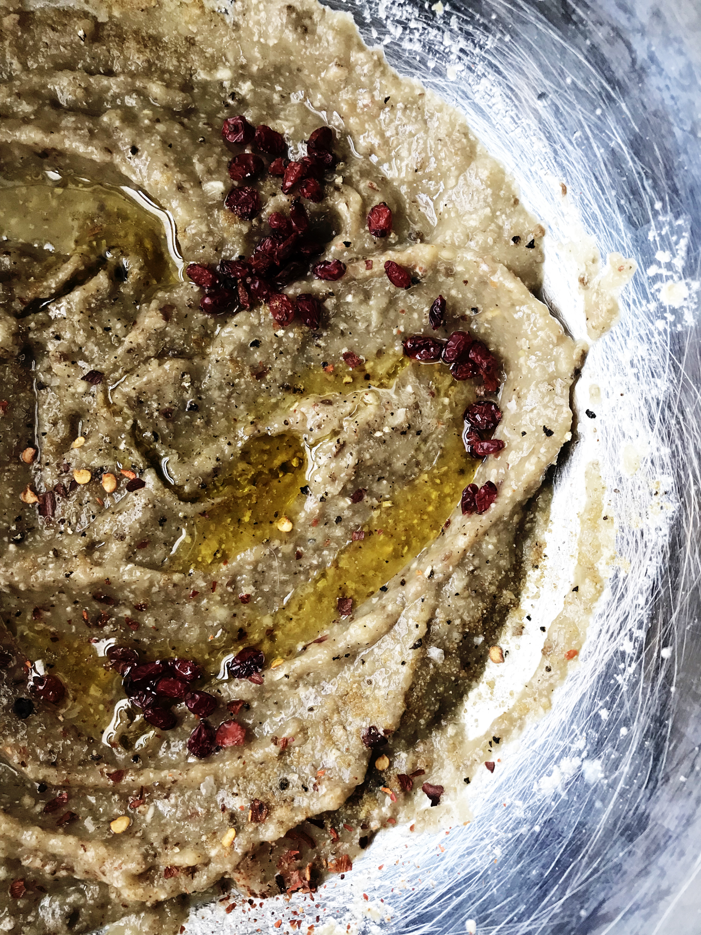 baba ganoush with barberries