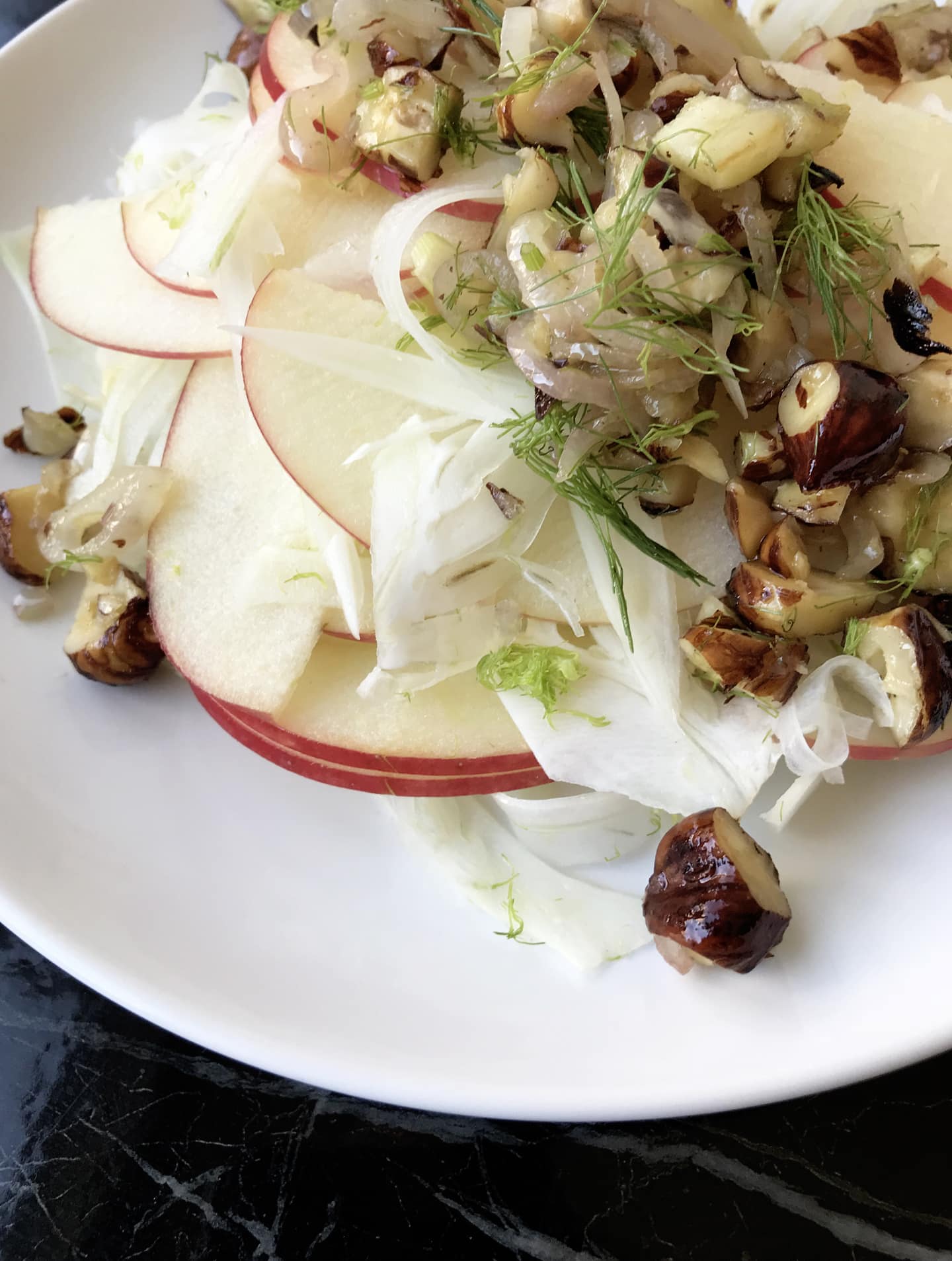 Apple Fennel Salad with Hazelnut Vinaigrette